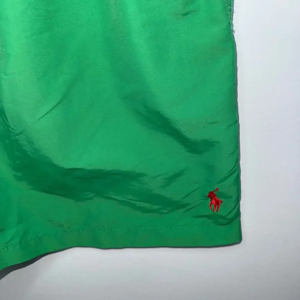 Polo Ralph Lauren Traveler Solid Green Swim Shorts XL Like New